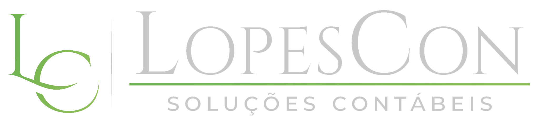 Lopescon Logo White Green - LopesCon Soluções Contábeis